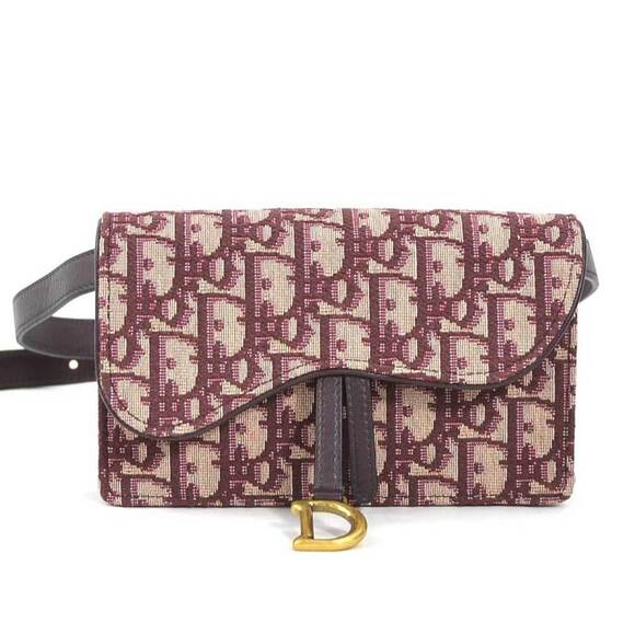 DIOR Red Leather Fanny Pack - Picture 1 of 5